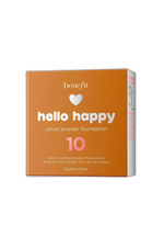 Benefit, Hello Happy Velvet, Mattifying, Compact Foundation, 10, Dark, 7 g