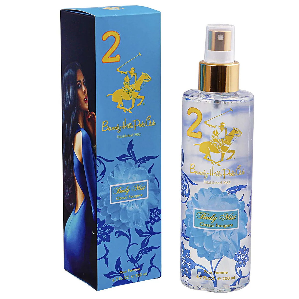 Beverly Hills Polo Club, No. 2 Classic Fougere, Body Spray, 200 ml
