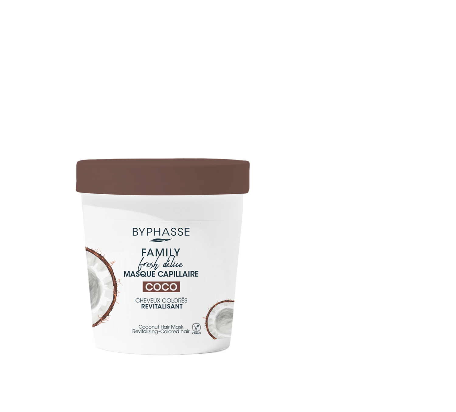 Byphasse, Family, Coconut, Hair Treatment Cream Mask, Revitalizing, 250 ml