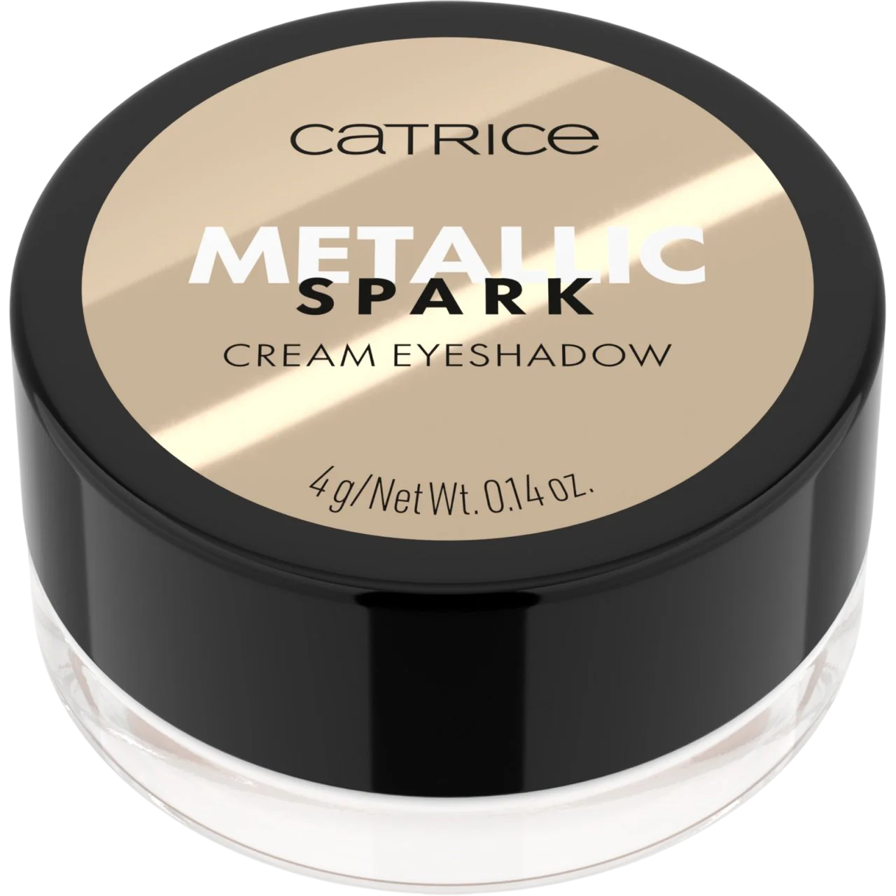 Catrice, Metallic Spark, Brilliant, Cream Eyeshadow, 010, Champagne Chic, 4 g
