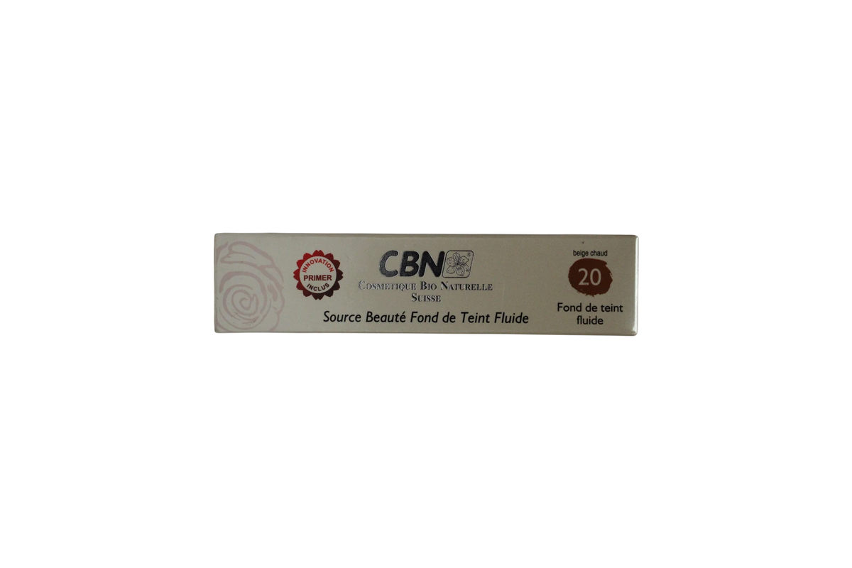 CBN Source Beauté Satin Finish Flydende Foundation 20 Beige Chaud 30 ml