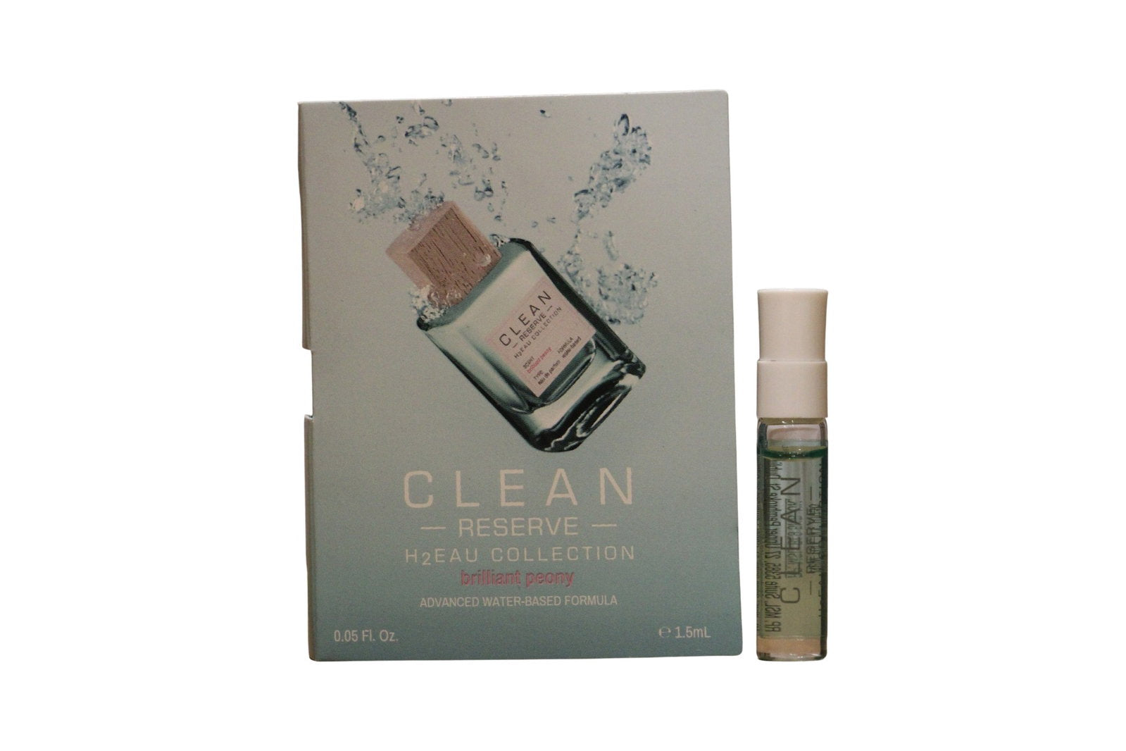 Clean, H2Eau Brilliant Peony, Eau De Parfum, Unisex, 1.5 ml *Vial