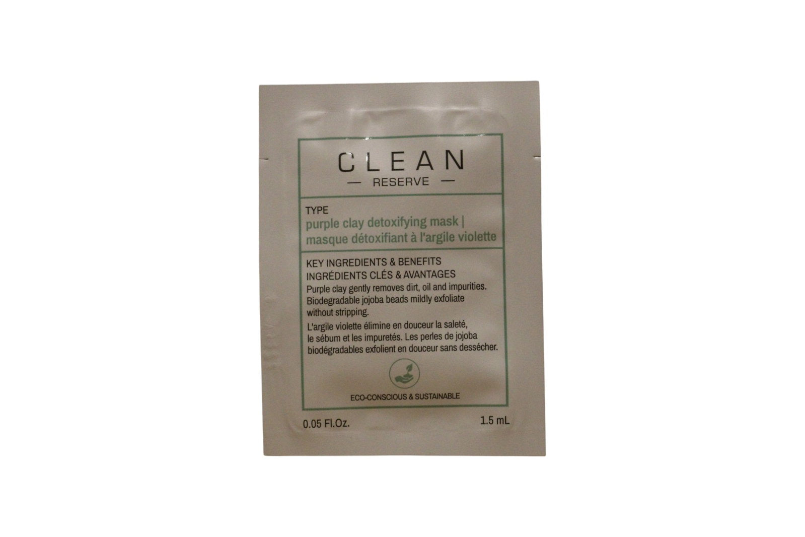Clean, Reserve - Purple Clay, Detoxifying, Clay Mask, 1.5 ml *Sample