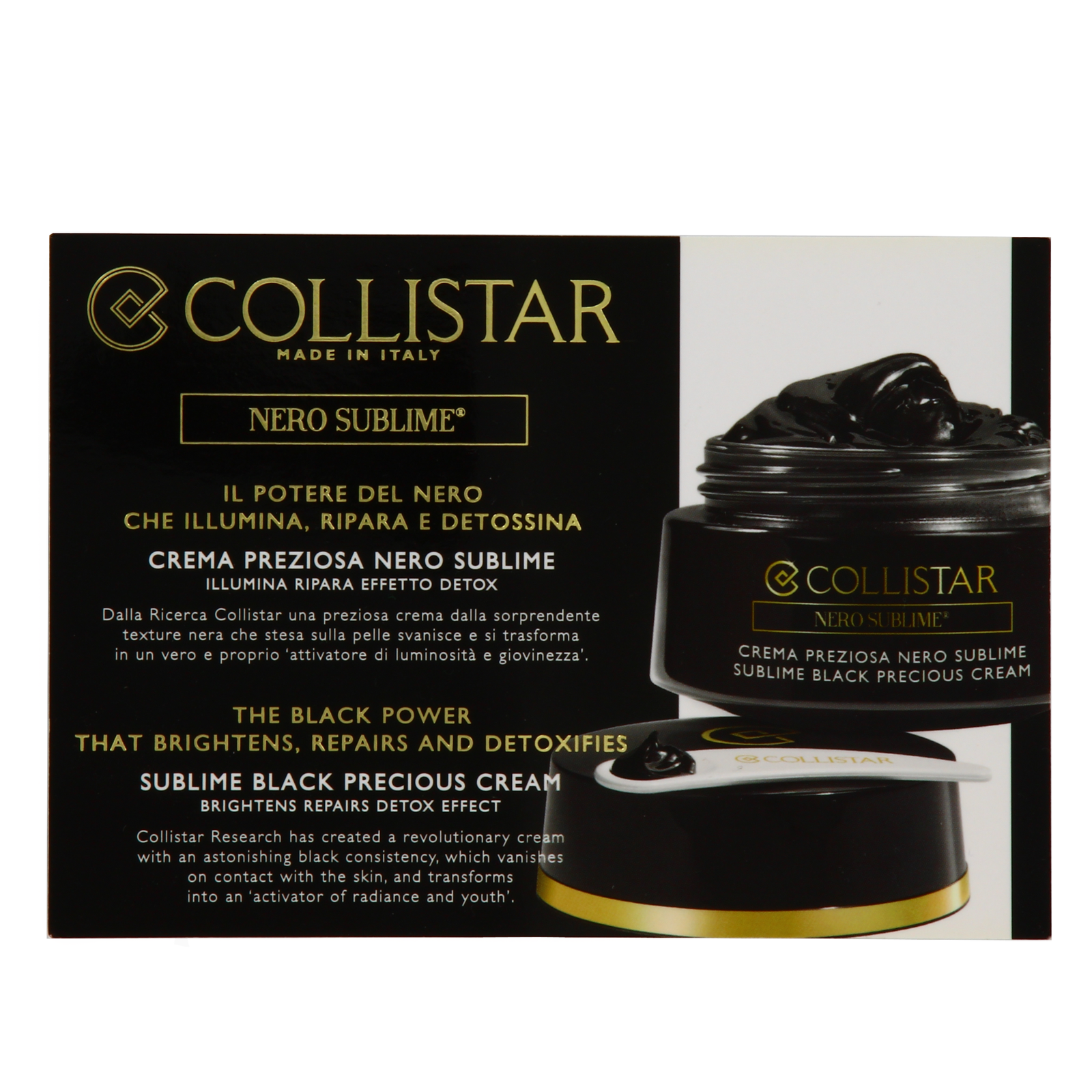 Collistar, Nero Sublime, Illuminating, Day, Cream, For Face, 3 ml *Sample