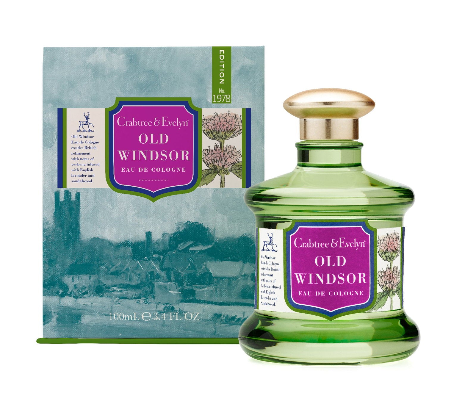 Crabtree & Evelyn,  Old Windsor, Eau De Cologne, Unisex, 100 ml