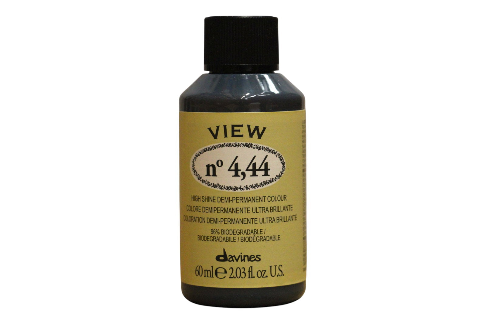 Davines, View, Demi-Permanent Hair Dye, 4.44 , 60 ml