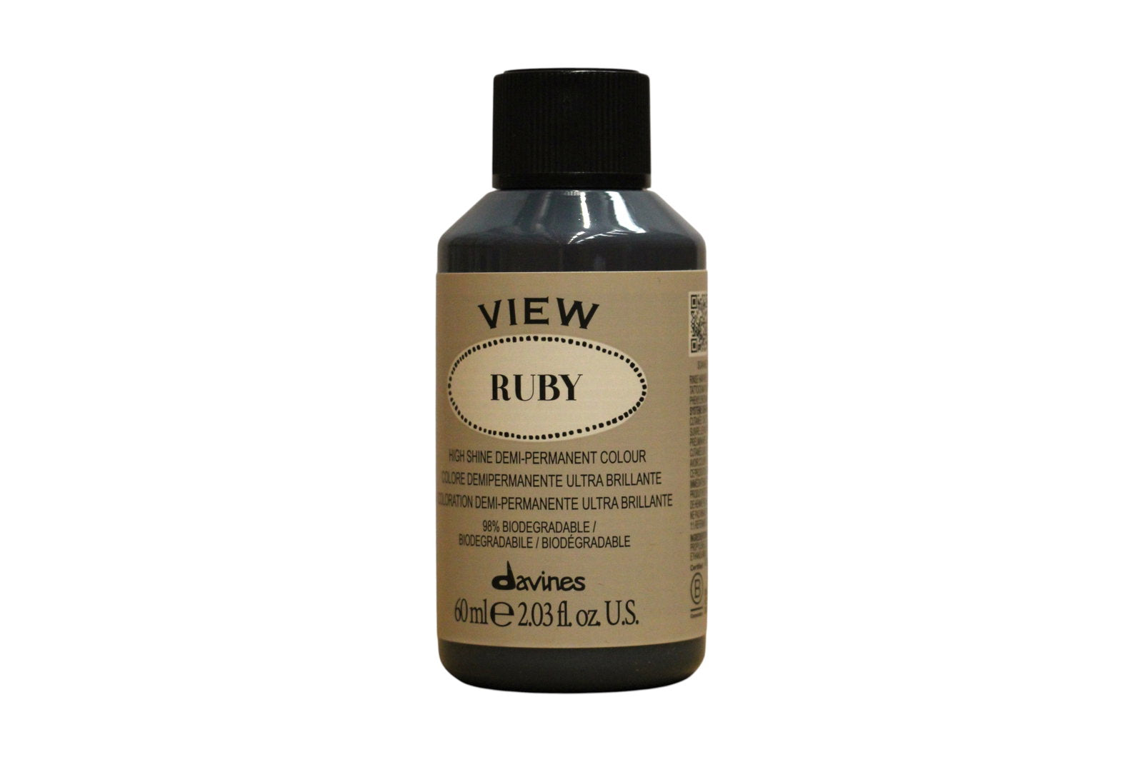 Davines, View, Demi-Permanent Hair Dye,  Ruby, 60 ml