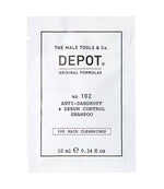 Depot, 100 Hair Cleansing No. 102, Botanical Complex, Hair Shampoo, Anti-Dandruff & Sebum Control, 10 ml