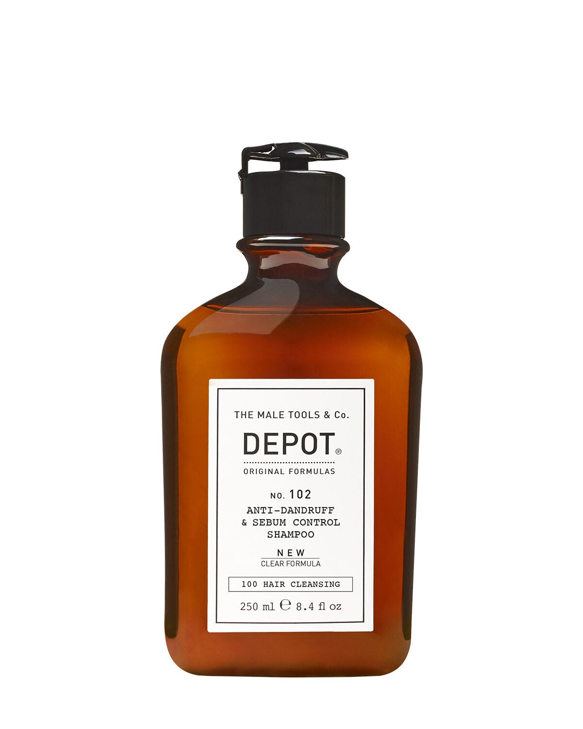 Depot, 100 Hair Cleansing No. 102, Botanical Complex, Hair Shampoo, Anti-Dandruff & Sebum Control, 250 ml