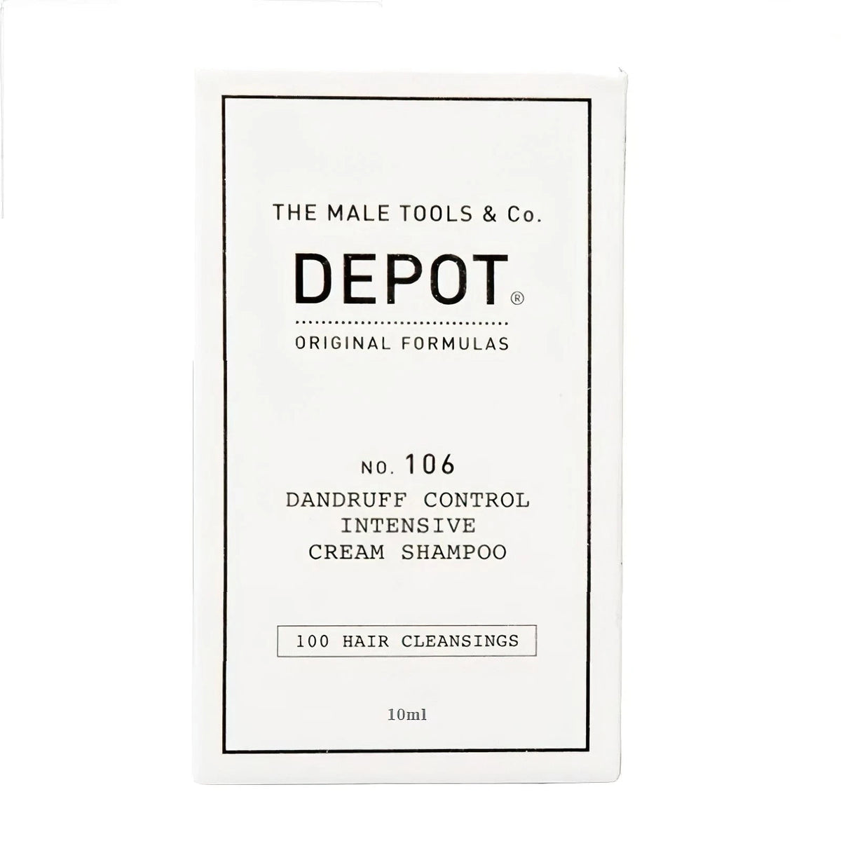Depot, 100 Hair Cleansing No. 106, Pro-Vitamin B5, Hair Shampoo, Anti-Dandruff, 10 ml