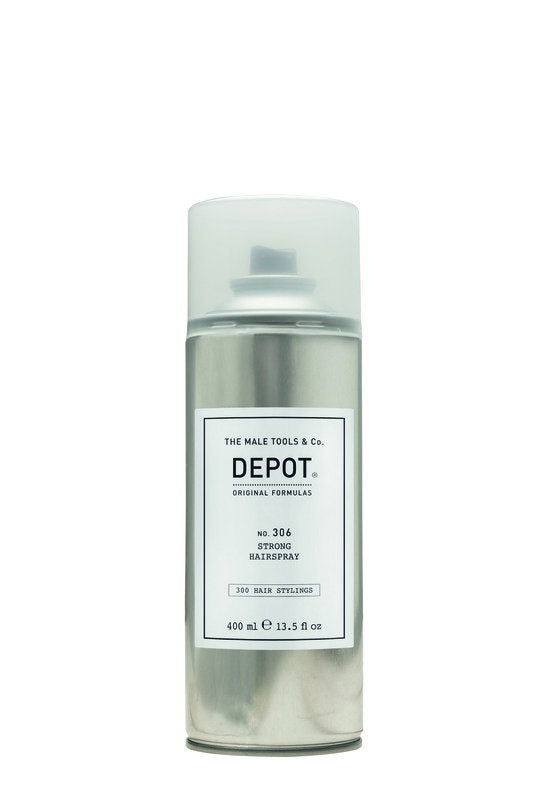 Depot, 300 Hair Stylings No. 306, Pro-Vitamin B5, Hair Spray, Definition & Control, Strong Hold, 400 ml