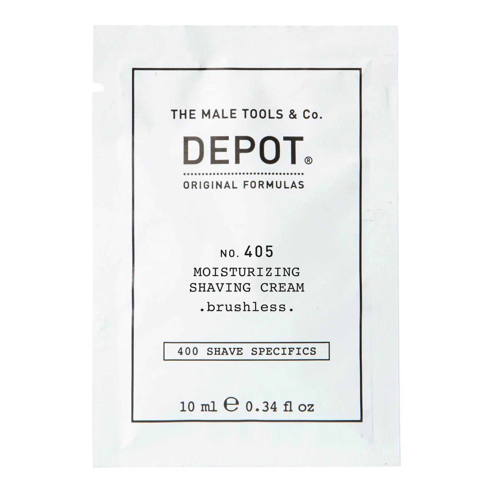 Depot, 400 Shave Specifics No. 405, Allantoin, Moisturizing, Shaving Cream, 10 ml