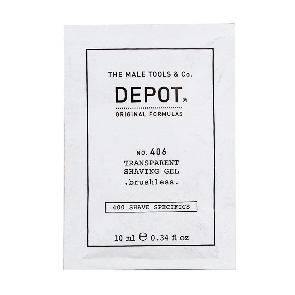 Depot, 400 Shave Specifics No. 406, Menthol, Softening & Refreshing, Shaving Gel, 10 ml