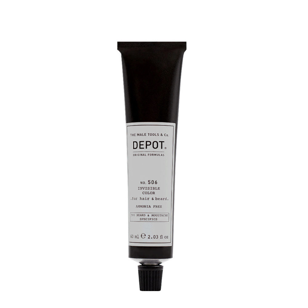 Depot, 500 Beard & Mustache Specifics No. 506 Invisible Clour, Semi-Permanent Hair Dye,  Titanium, 60 ml