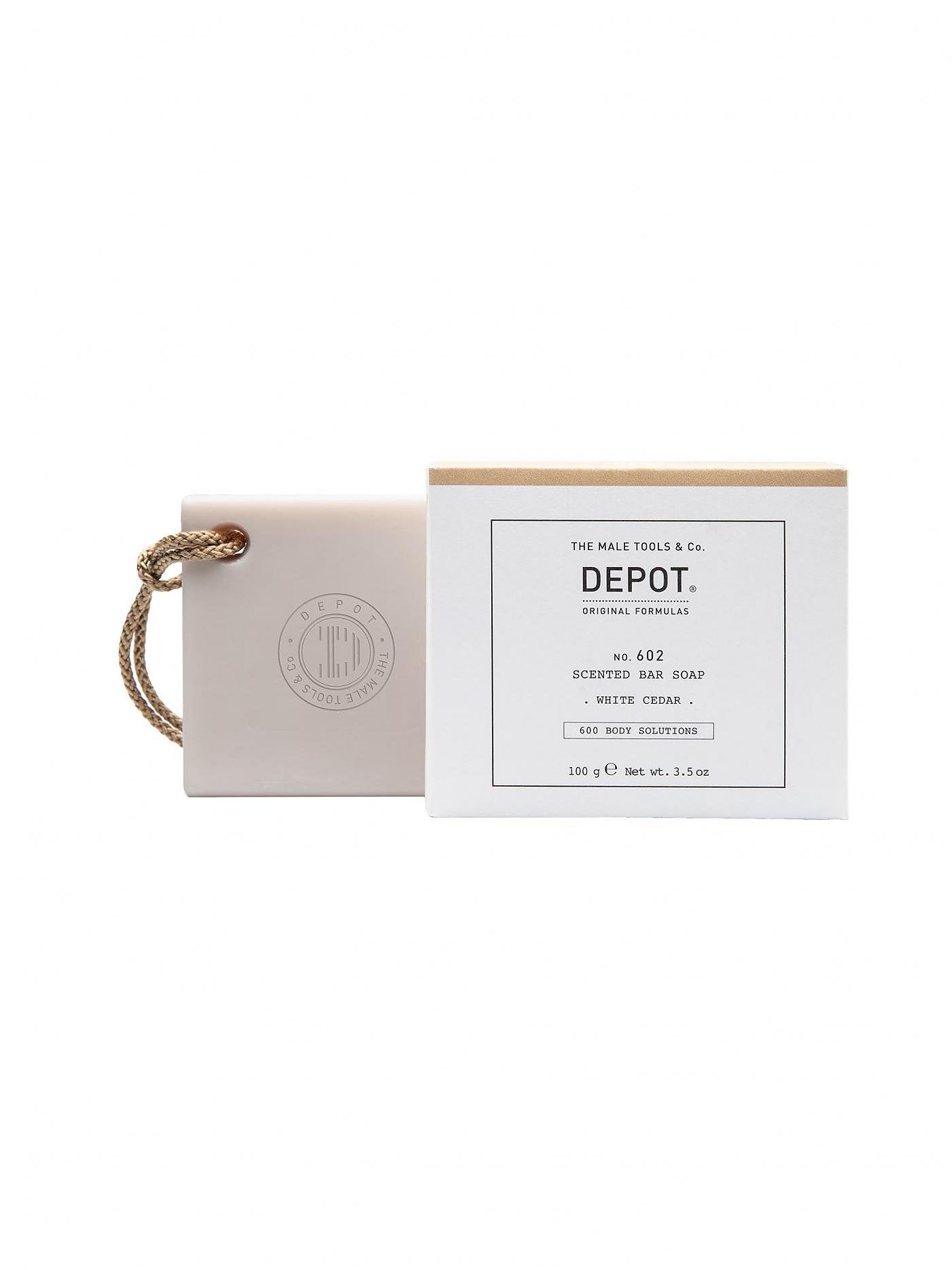 Depot, 600 Body Solutions No. 602, Botanical Complex, Cleansing, White Cedar, Scented Soap Bar , 100 g