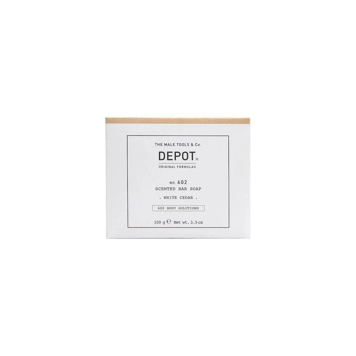 Depot, 600 Body Solutions No. 602, Botanical Complex, Cleansing, White Cedar, Scented Soap Bar , 100 g