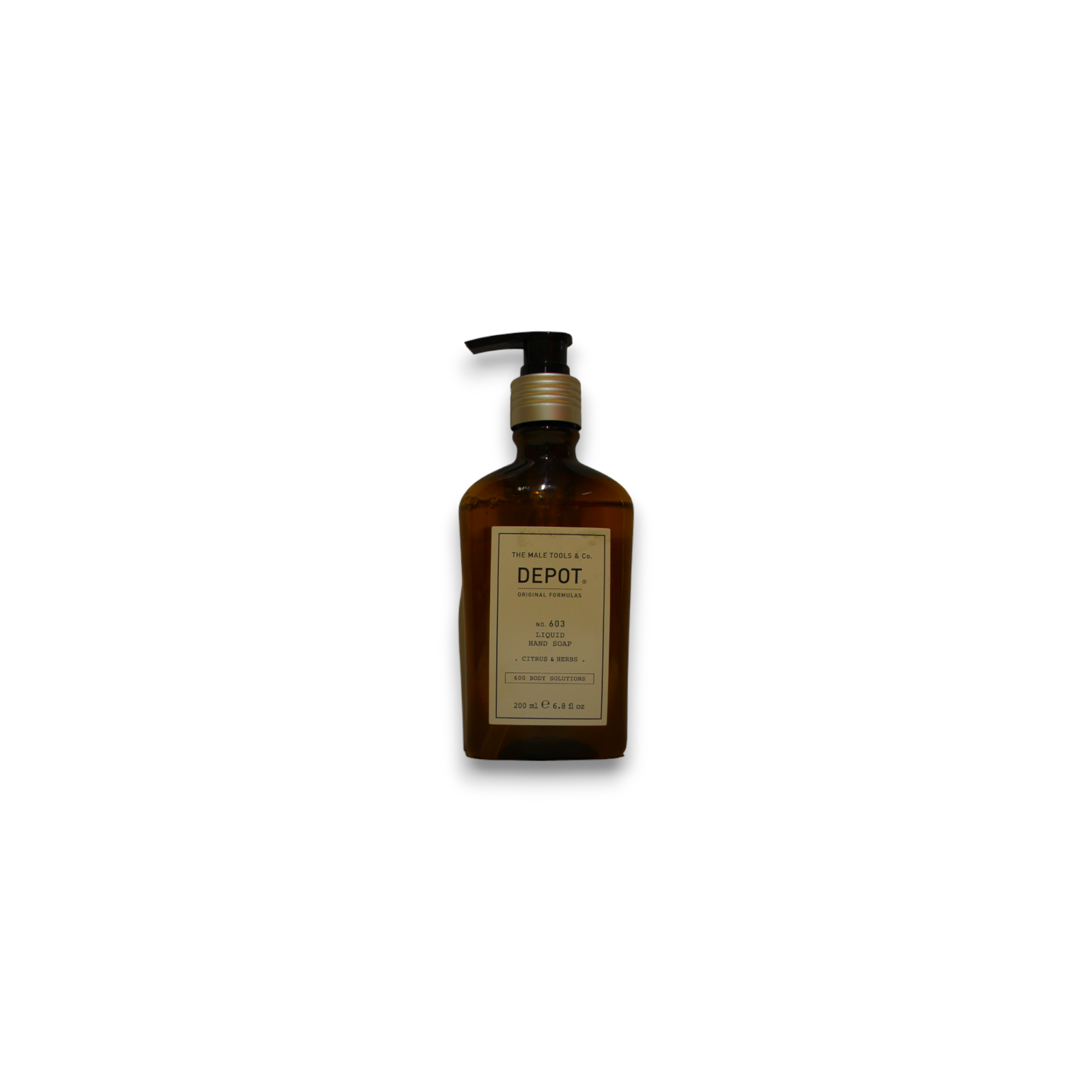 Depot, 600 Body Solutions No. 603, Citrus & Herbs, Sorbitol, Cleansing, Liquid Soap, For Hands, 200 ml