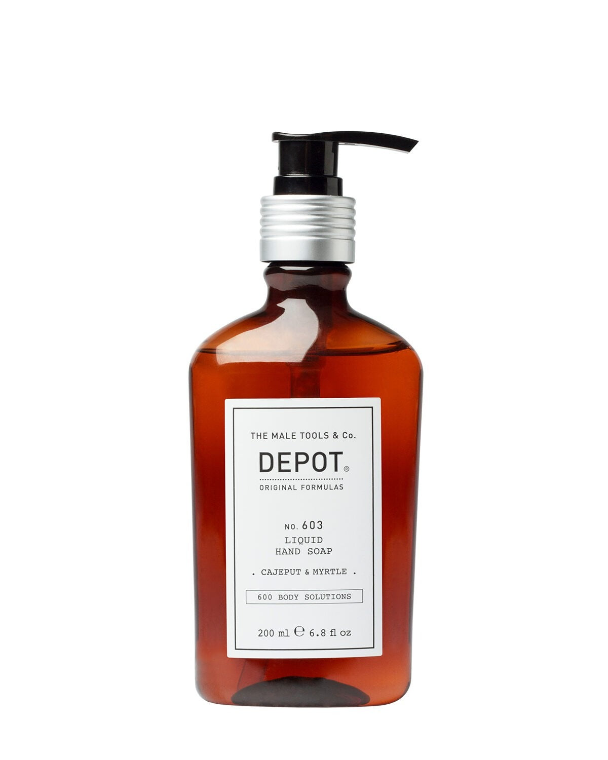 Depot, 600 Body Solutions No. 603, Cajeput & Myrtle, Sorbitol, Cleansing, Liquid Soap, For Hands, 200 ml