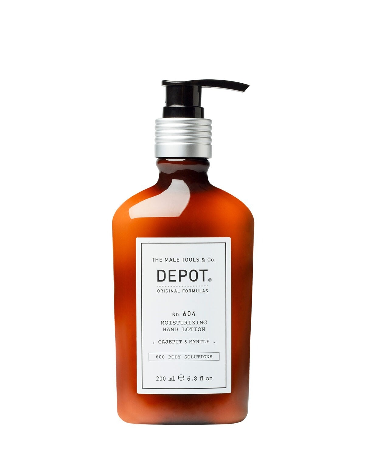 Depot, 600 Body Solutions No. 604, Glycerin, Moisturizing, Day, Cajeput & Myrtle, Lotion, For Hands, 200 ml