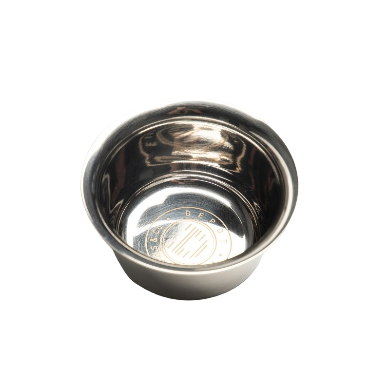 Depot, Accessories No. 735, Steel, Metal Shaving Bowl, Silver