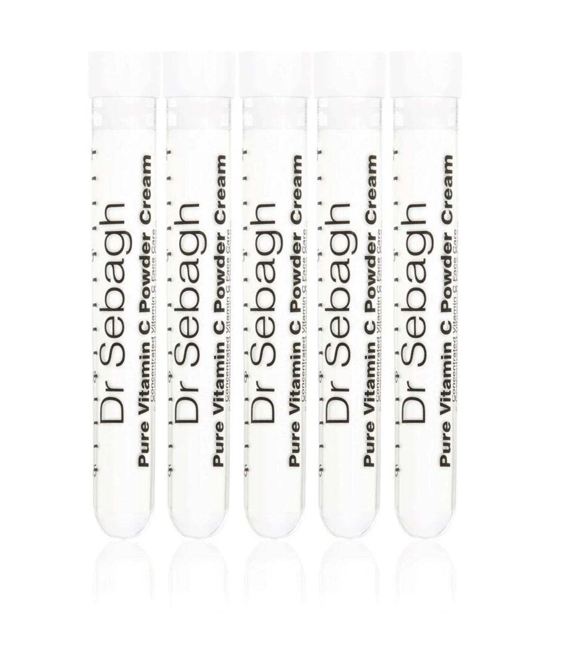 Set, Dr Sebagh, Pure Vitamin C Powder Cream, Revitalising, Cream, For Face, 5 pcs, 1.95 g