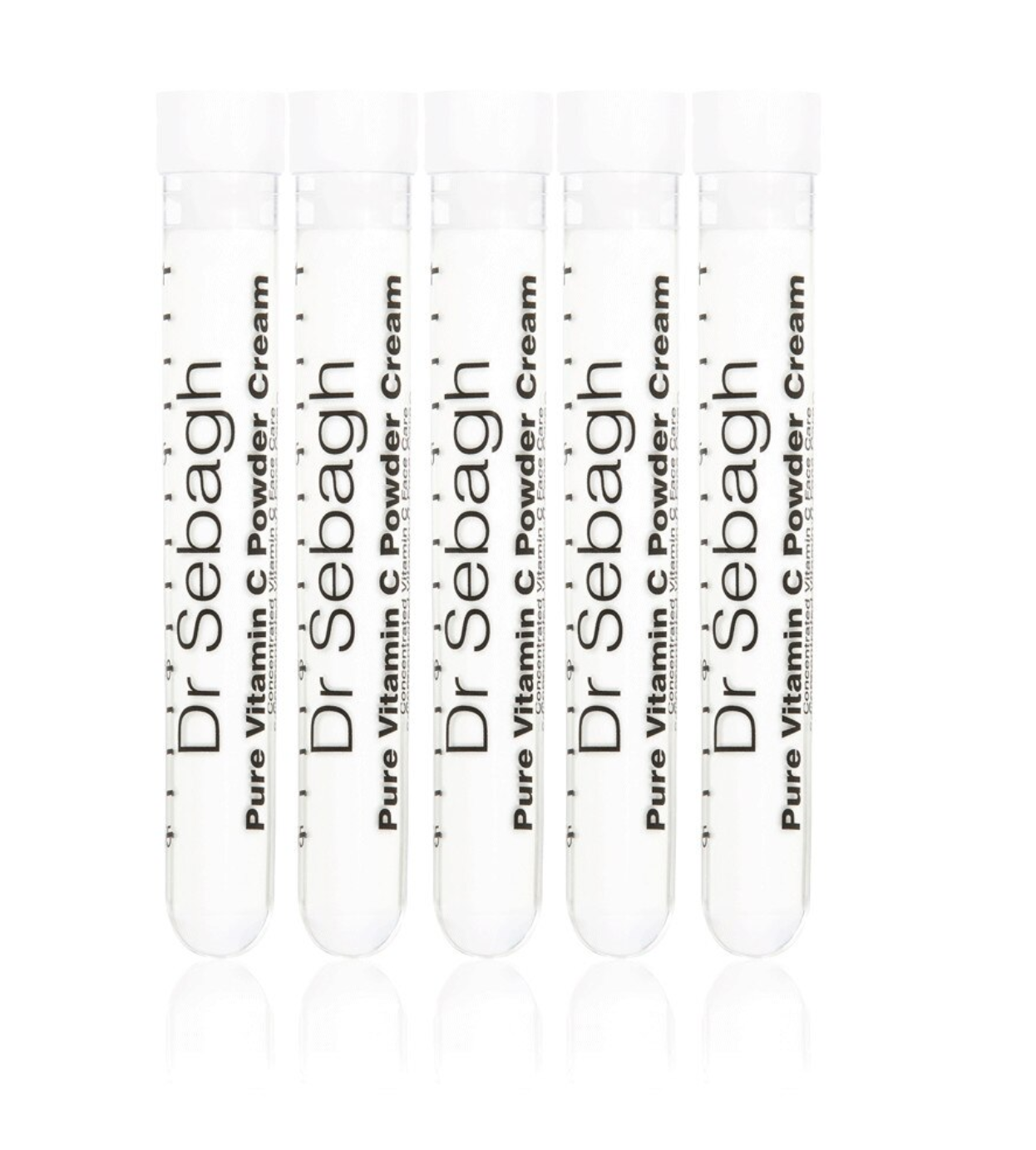 Set, Dr Sebagh, Pure Vitamin C Powder Cream, Revitalising, Cream, For Face, 5 pcs, 1.95 g