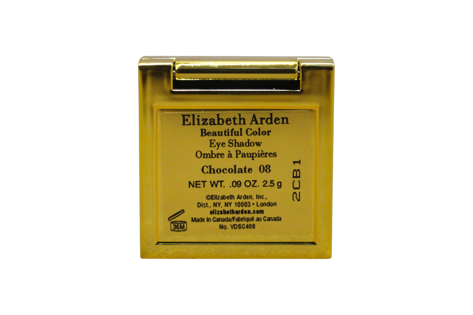 Elizabeth Arden, Beautiful Color Mono, Eyeshadow Powder, 08, Chocolate, 1 Shade, 2.5 g