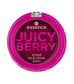Essence, Juicy Berry Tinted, Lip & Cheek Balm 2-In-1, Violet, 3 g