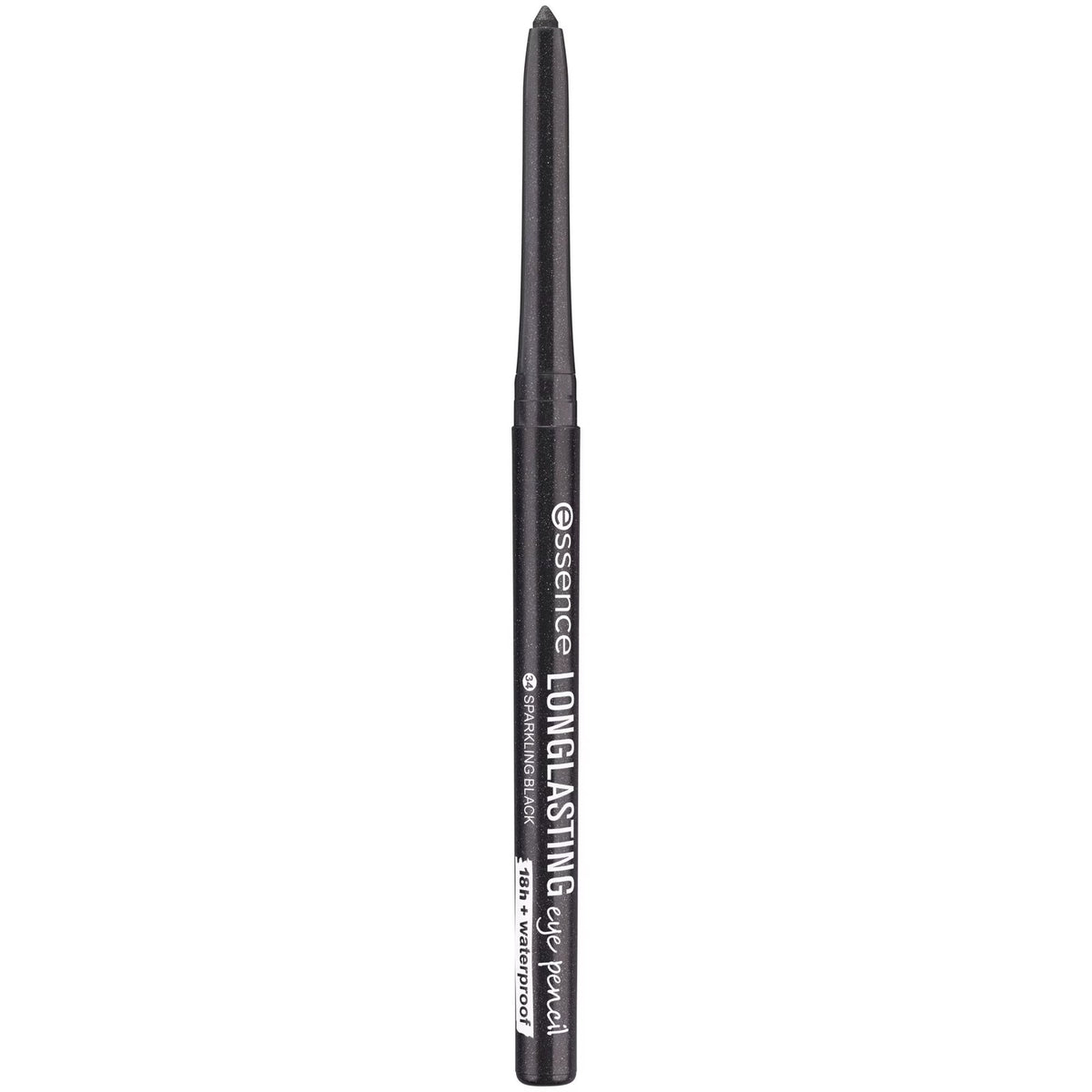 Essence, Long-Lasting, Waterproof, Gel Pencil Eyeliner, 34, Sparkling Black, 0.28 g