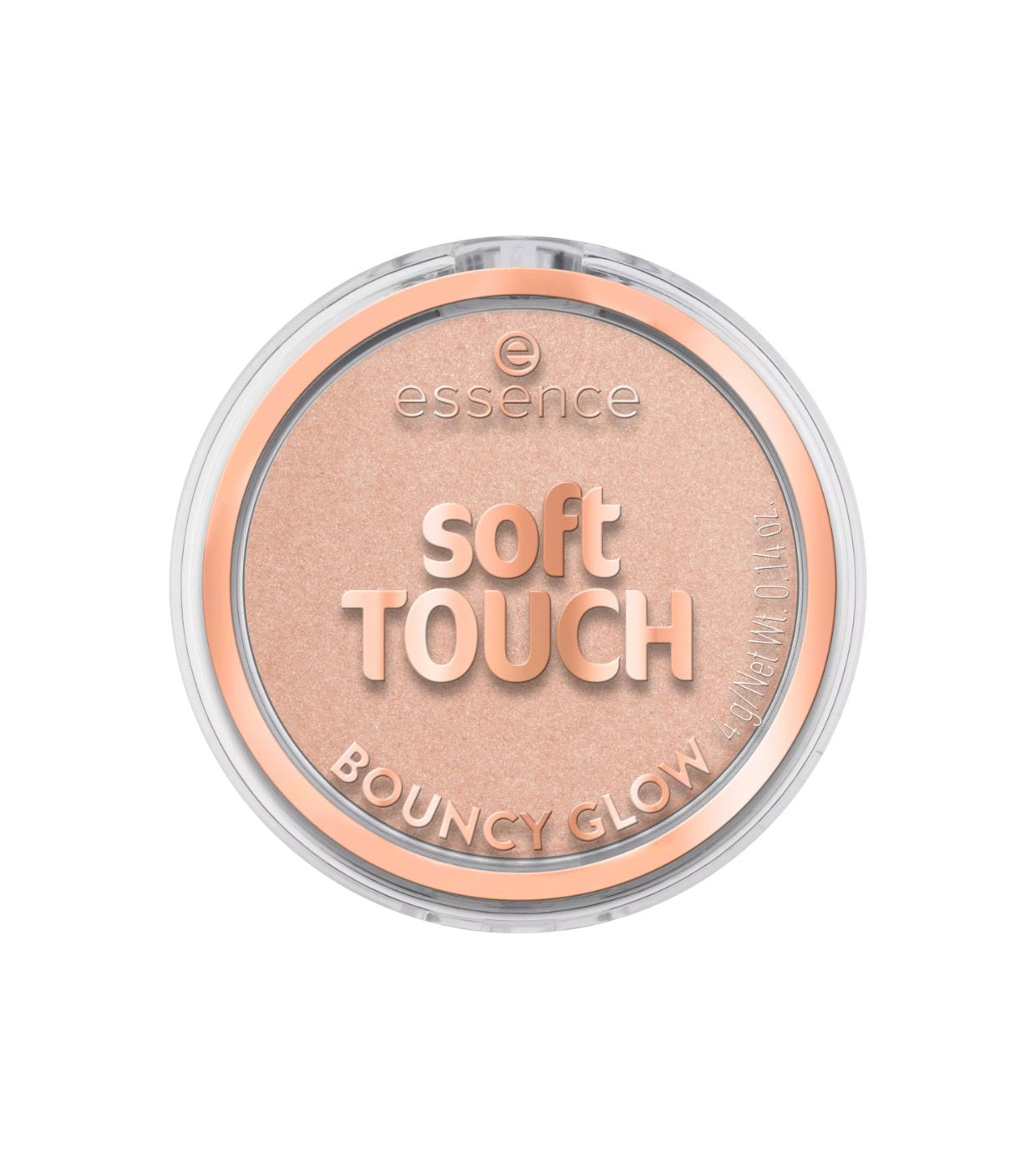 Essence, Soft Touch Bouncy Glow, Illuminating, Blush Highlighter Compact, 20, Glazed Dew, 4 g