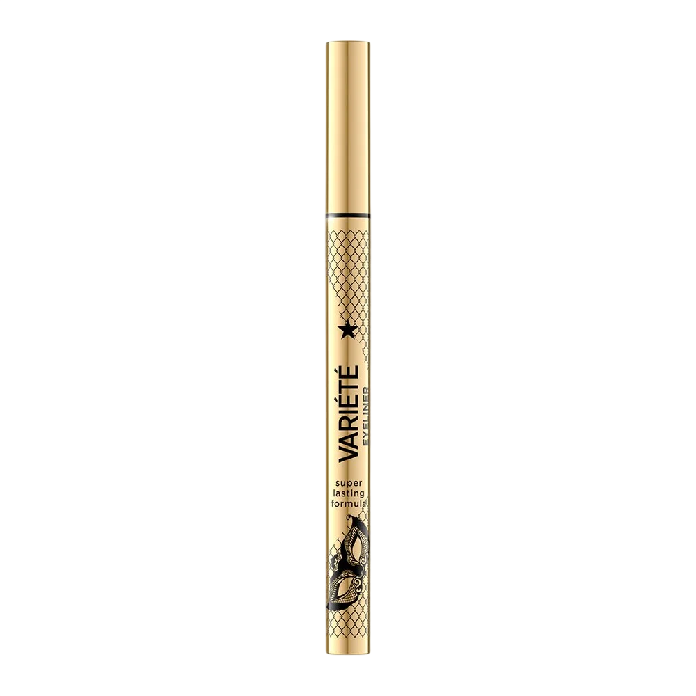 Eveline Cosmetics, Variete, Waterproof, Pencil, Intense, Liquid Eyeliner, Ultra Black, 4 ml