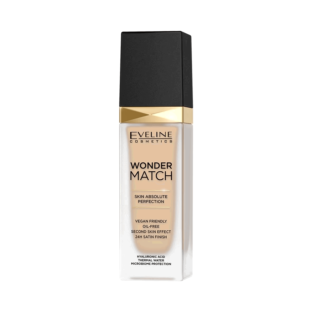Eveline Cosmetics, Wonder Match Skin Absolute Perfection, Liquid Foundation, 10, Light Vanilla, 30 ml
