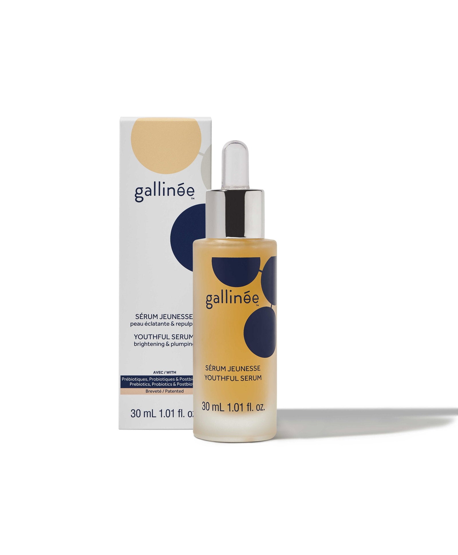 Gallinee, Microbiome Skincare, Prebiotics & Probiotics & Postbiotics, Anti-Ageing, Serum, For Face, 30 ml