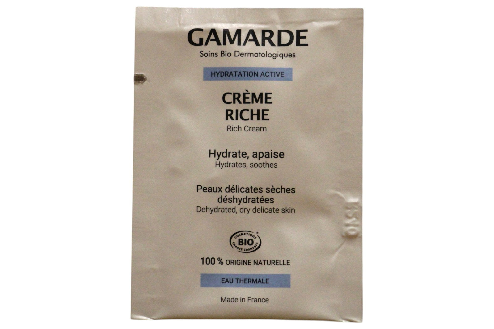 Gamarde, Gamarde, Bio, Hydrating, Cream, For Face, 3 ml *Sample