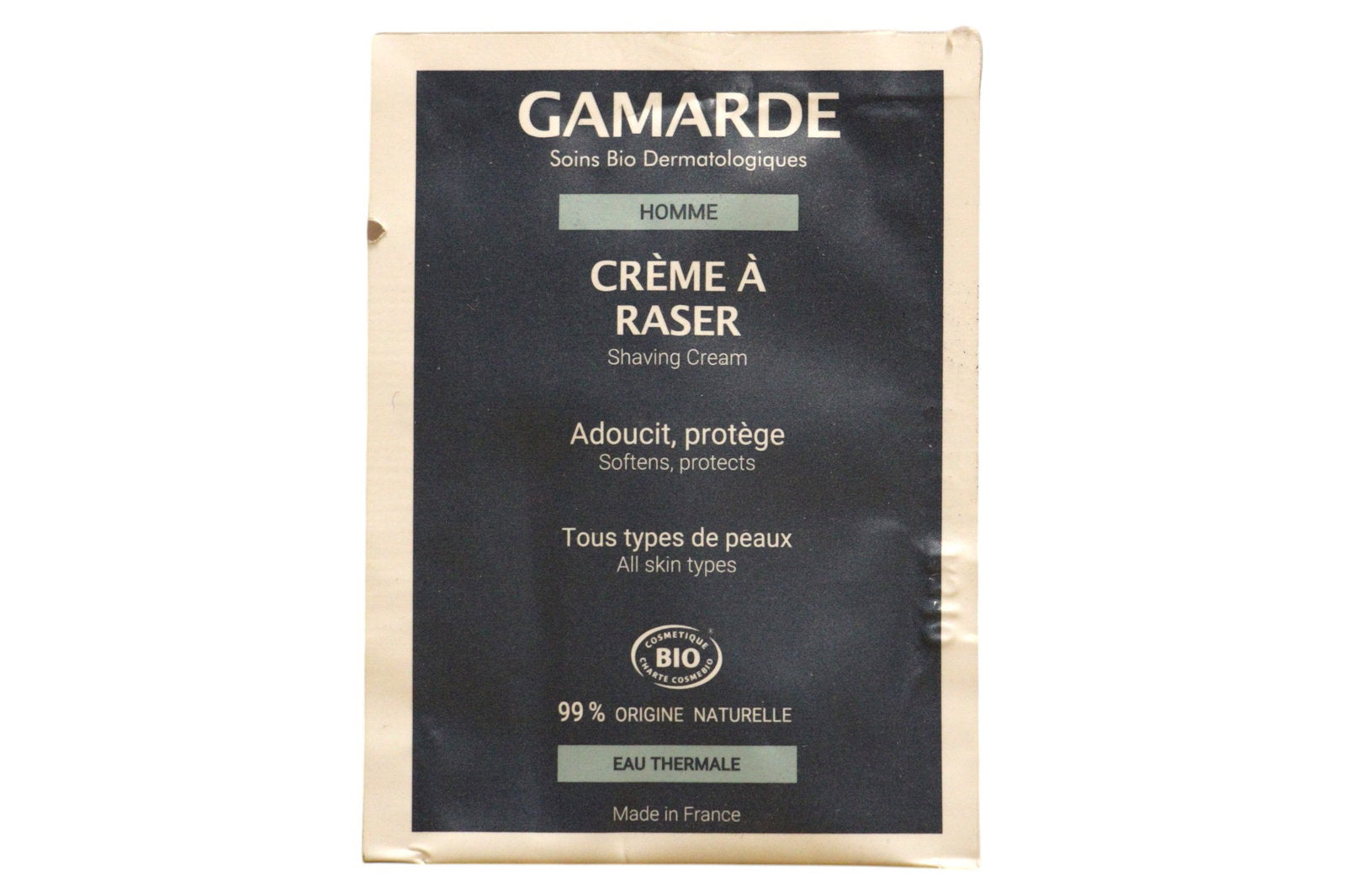 Gamarde, Men, Hydrating, Shaving Cream, 3 ml *Sample