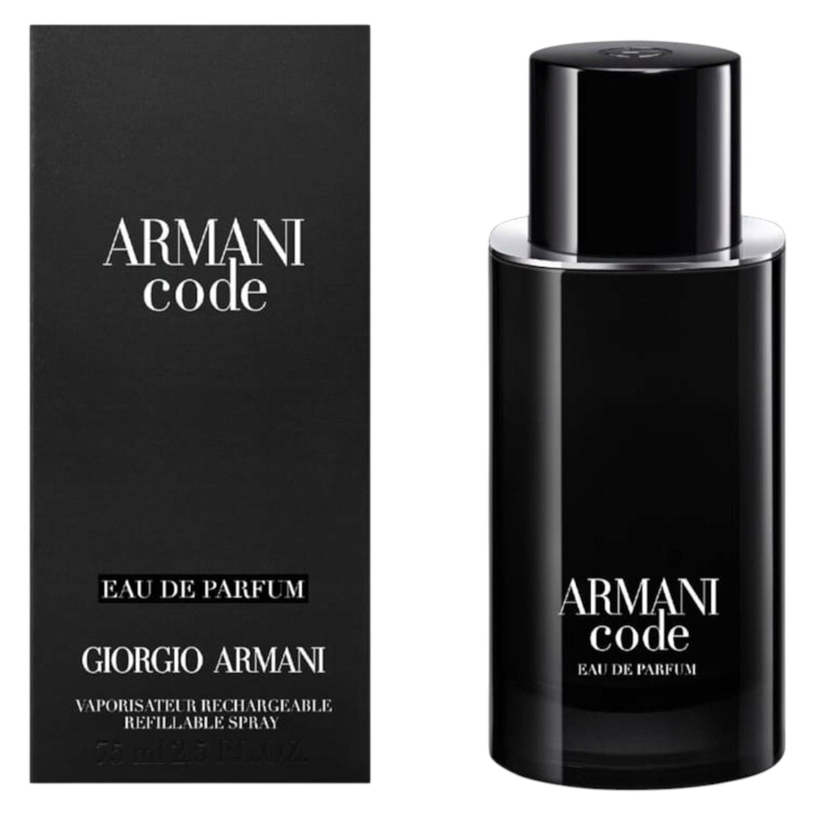 Giorgio Armani, Code, Eau De Parfum, For Men, Refillable, 75 ml