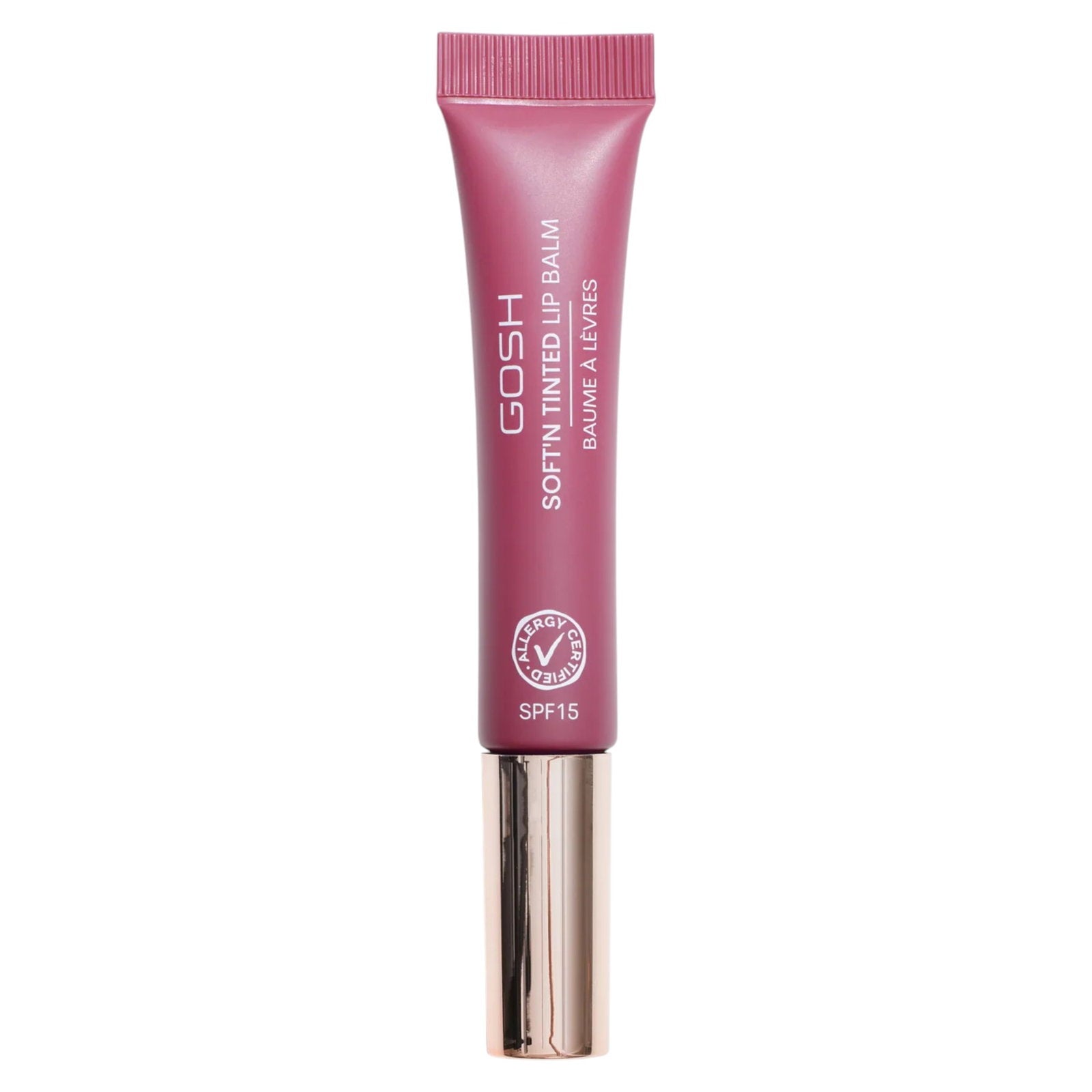 Gosh, Soft'n Tinted, Vegan, Hydrates, Lip Balm, 006, Berry, SPF 15, 8 ml *Tester