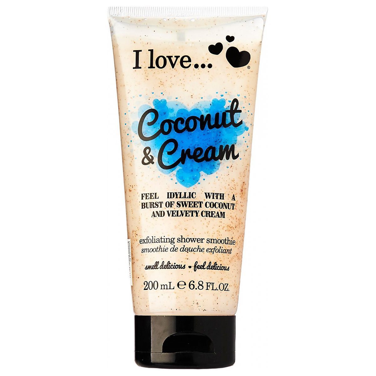 I Love, Coconut & Cream, Exfoliating, Shower Gel, 200 ml
