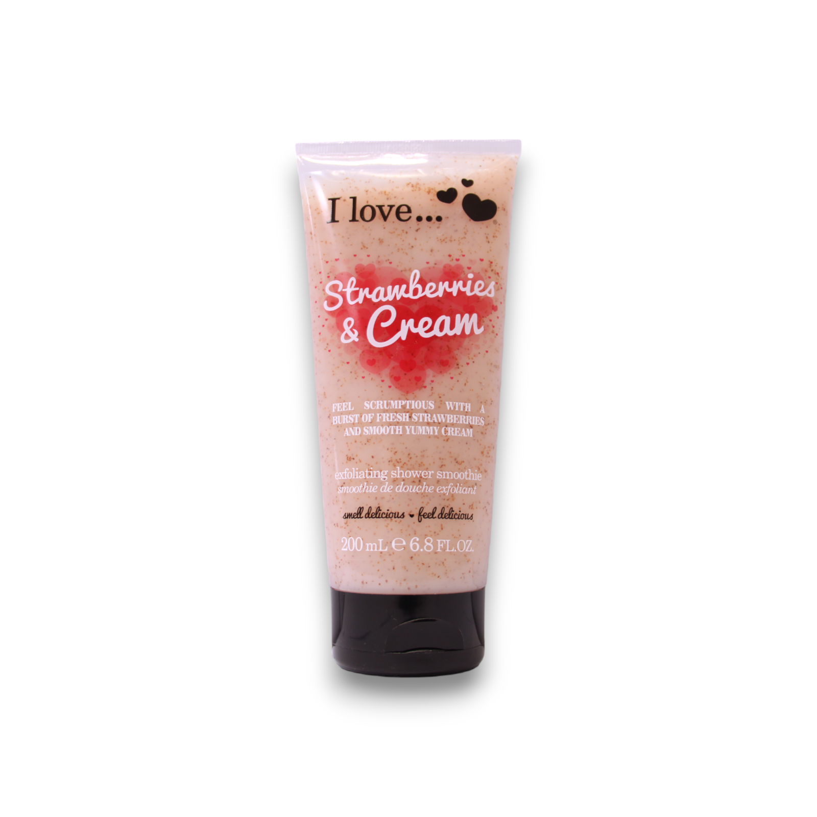 I Love, Strawberries & Cream, Exfoliating, Shower Gel, 200 ml