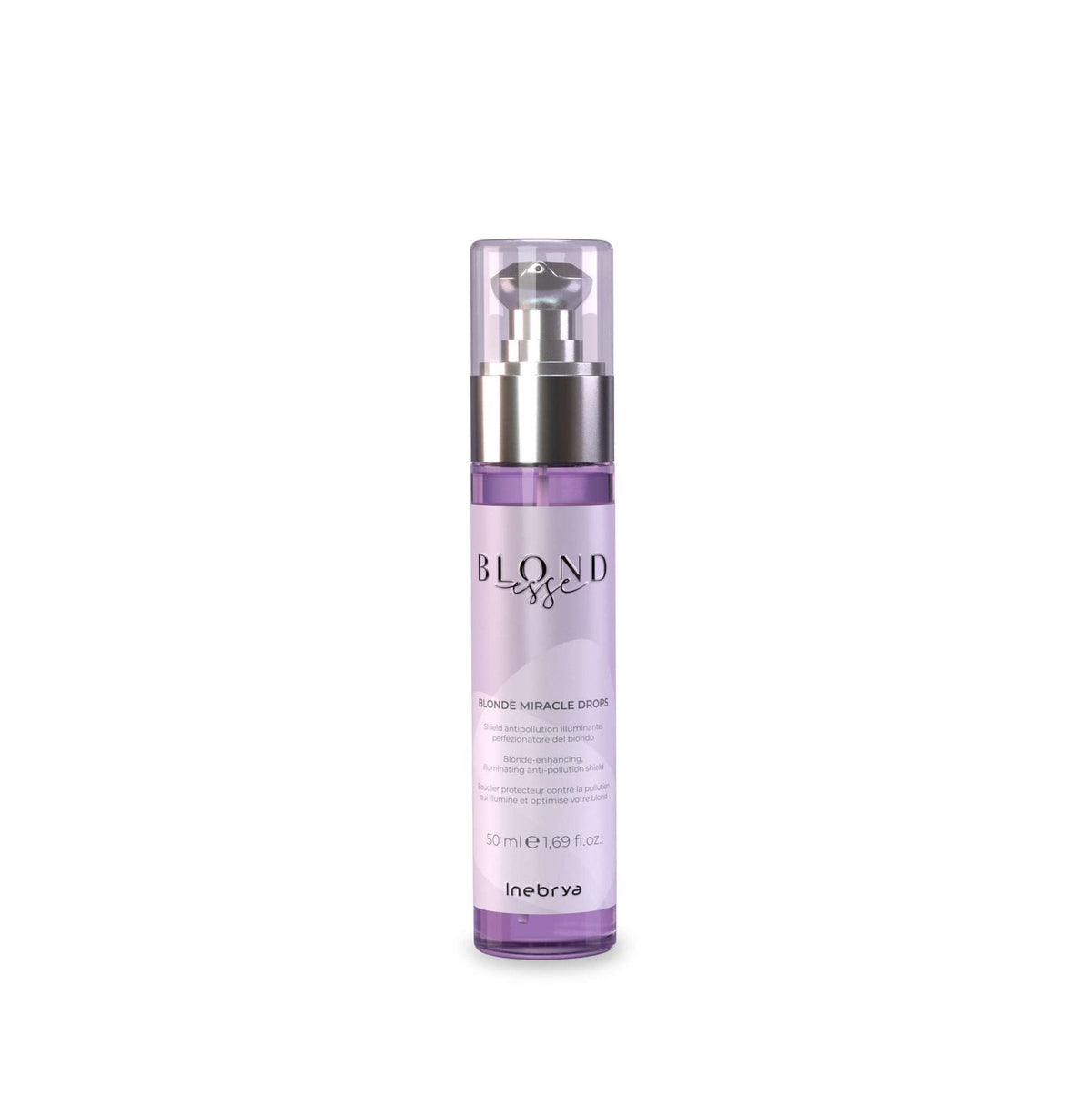 Inebrya, Blonde Miracle Drops, Hair Serum, For Neutralisation Of Yellow Tones, 50 ml