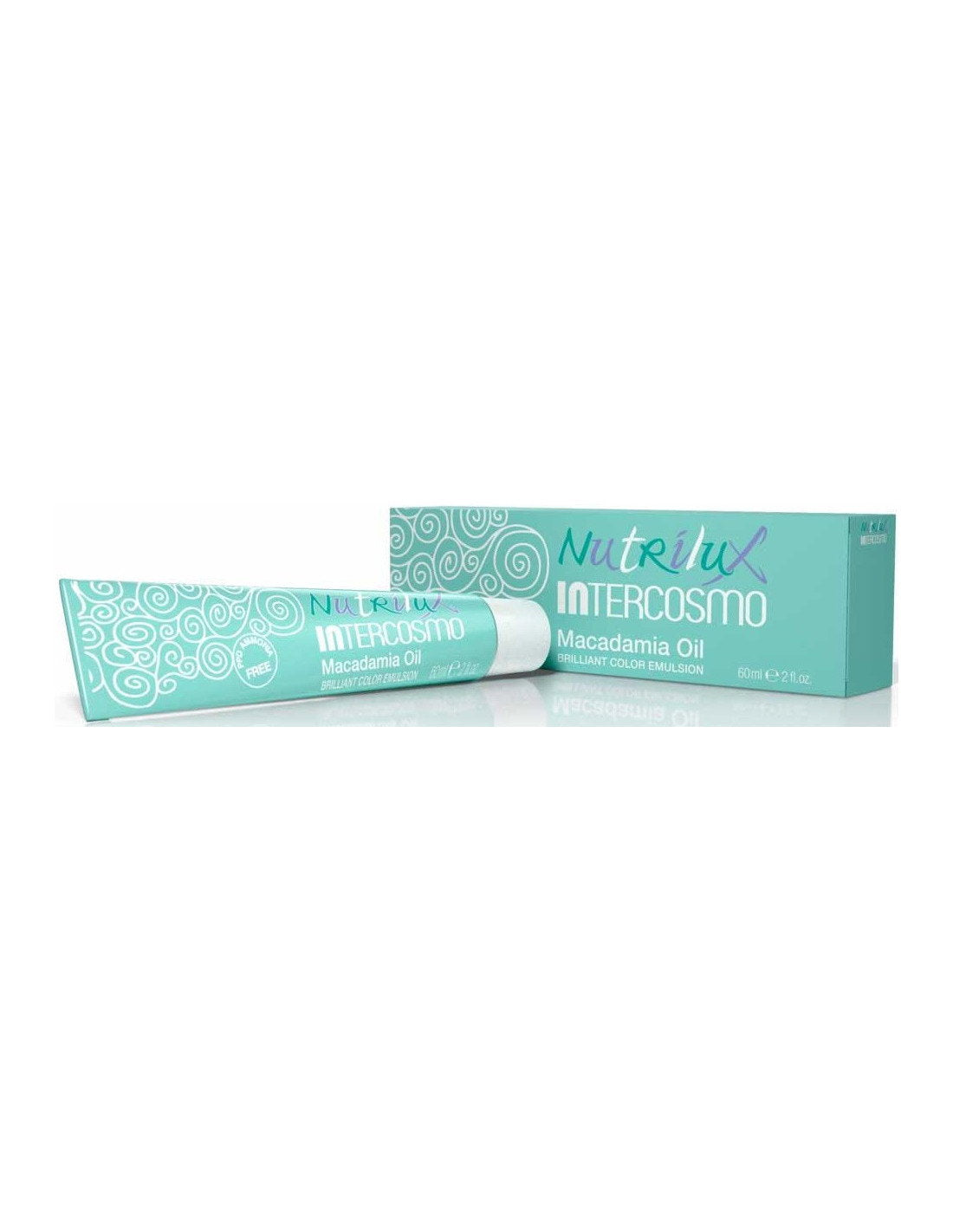 Intercosmo, Nutrilux, Macadamia Oil, Permanent Hair Dye, 0.00 Water Lily, 60 ml