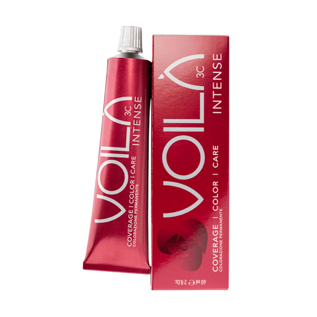Intercosmo, Voila 3C Intense, Permanent Hair Dye, 8.00 Light Mediterranean Blonde, 60 ml