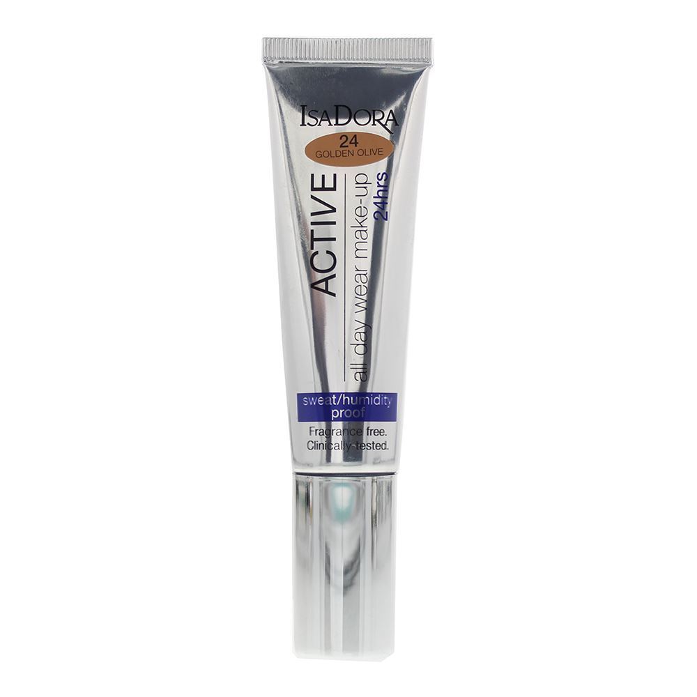 IsaDora, 24 Hrs Active, Natural, Liquid Foundation, 24, Golden Olive, 35 ml