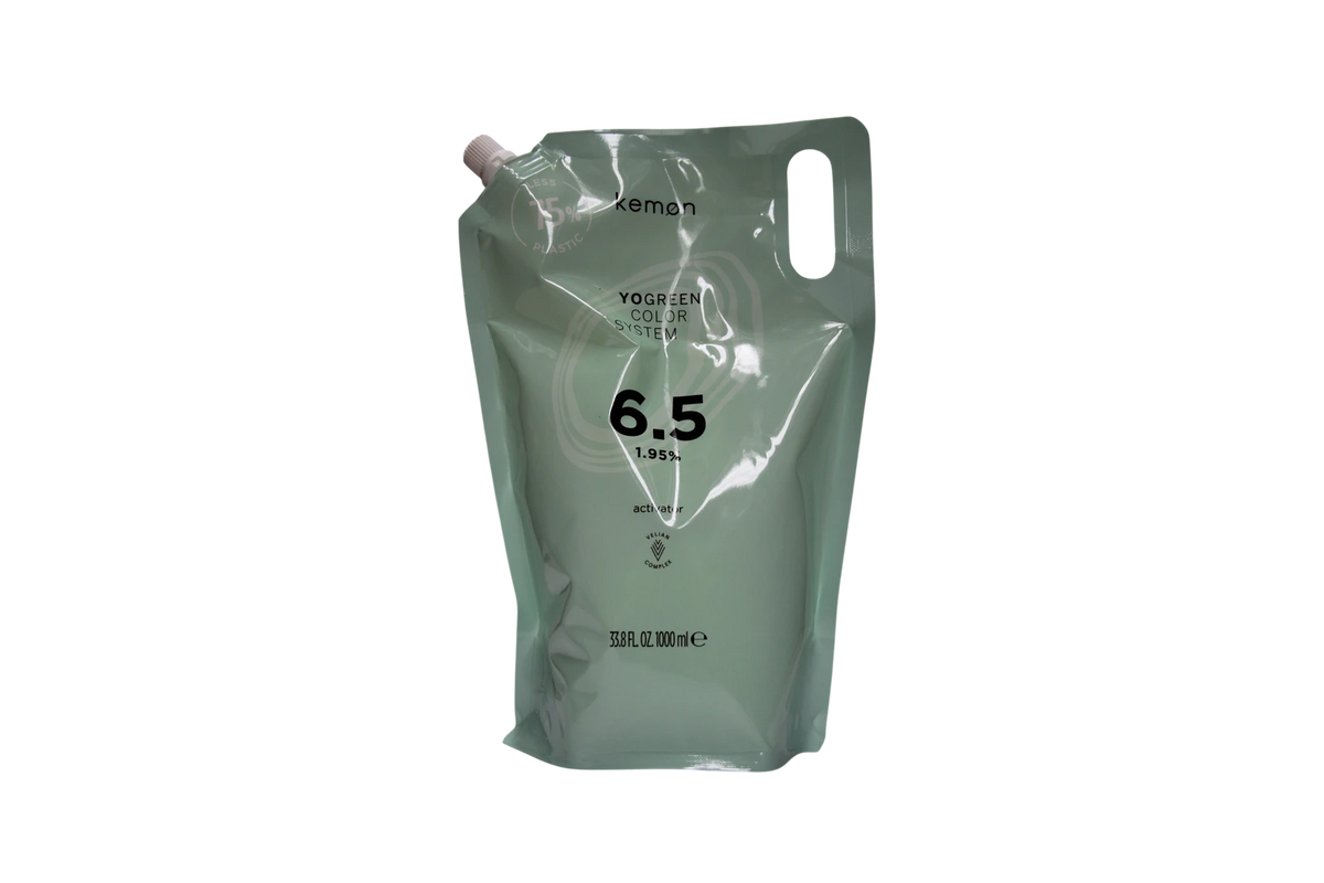 Kemon, Yo Green Activator, Aktiverende lotion til hårfarve, 6.5 vol, 1.95%, 1000 ml