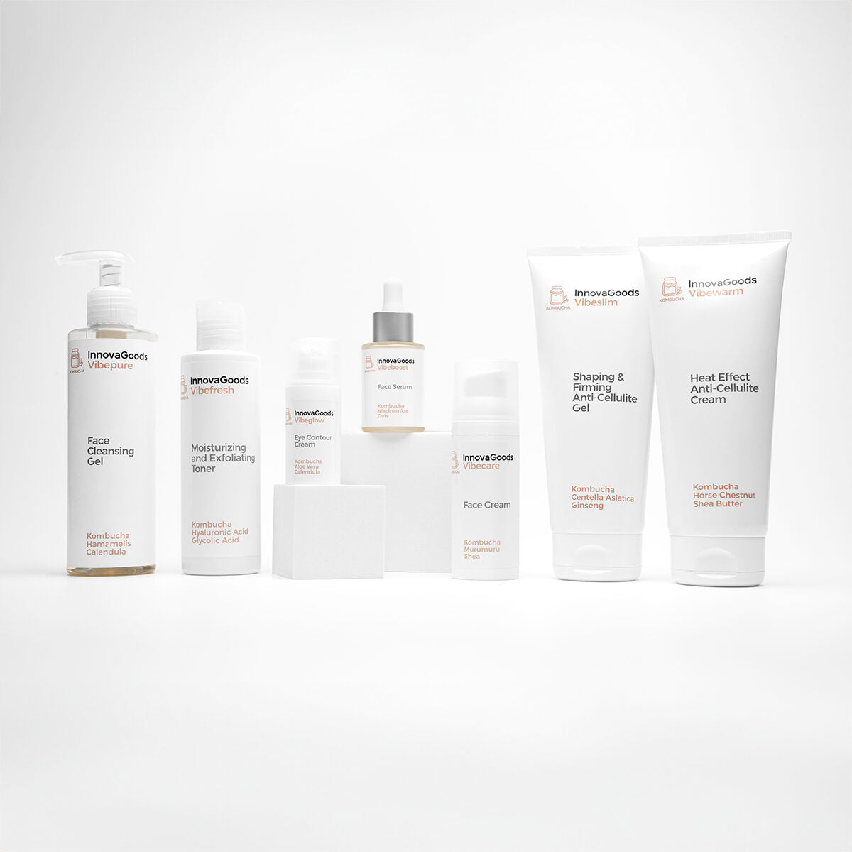 Facial Cleansing Gel Kombucha Vibepure InnovaGoods 200 ml hudplejeemballage