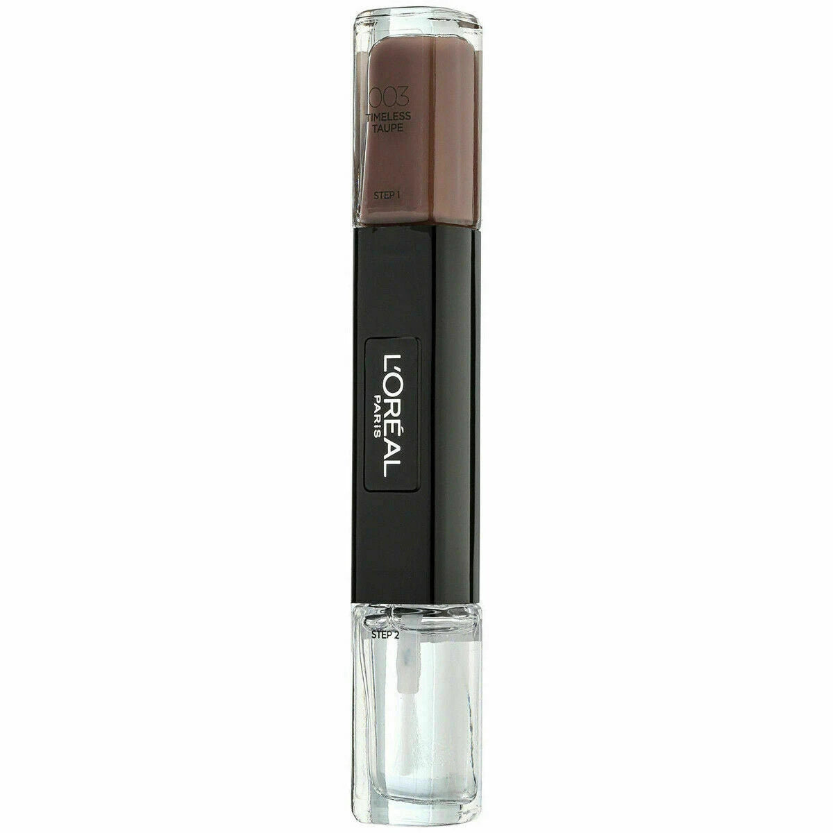 L'Oreal Paris, Infallible, Gel-Effect, Nail Polish 2-In-1, 003, Timeless Taupe, 2 x, 5 ml
