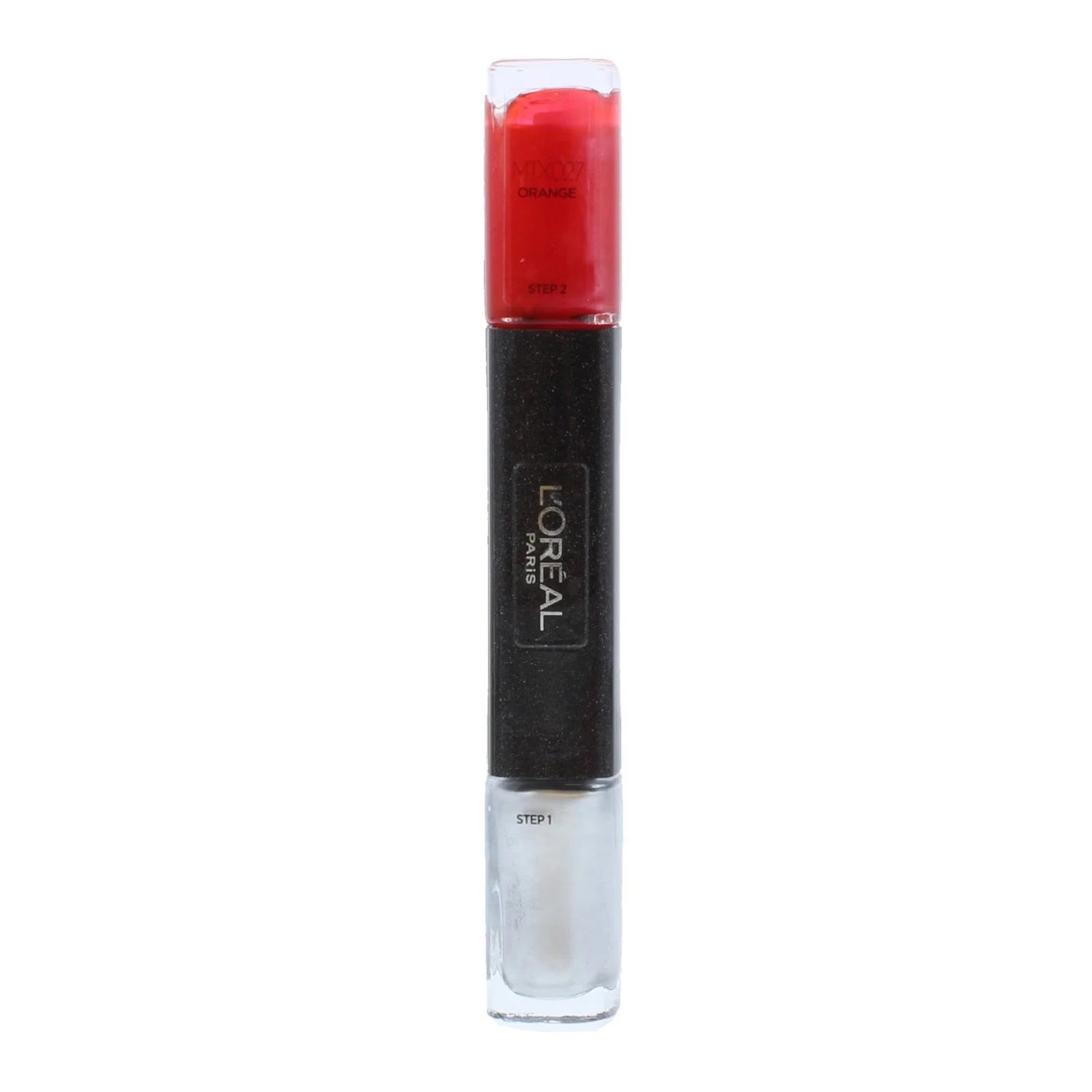 L'Oreal Paris, Infallible, Gel-Effect, Nail Polish 2-In-1, MTX 027, Orange, 2 x, 5 ml