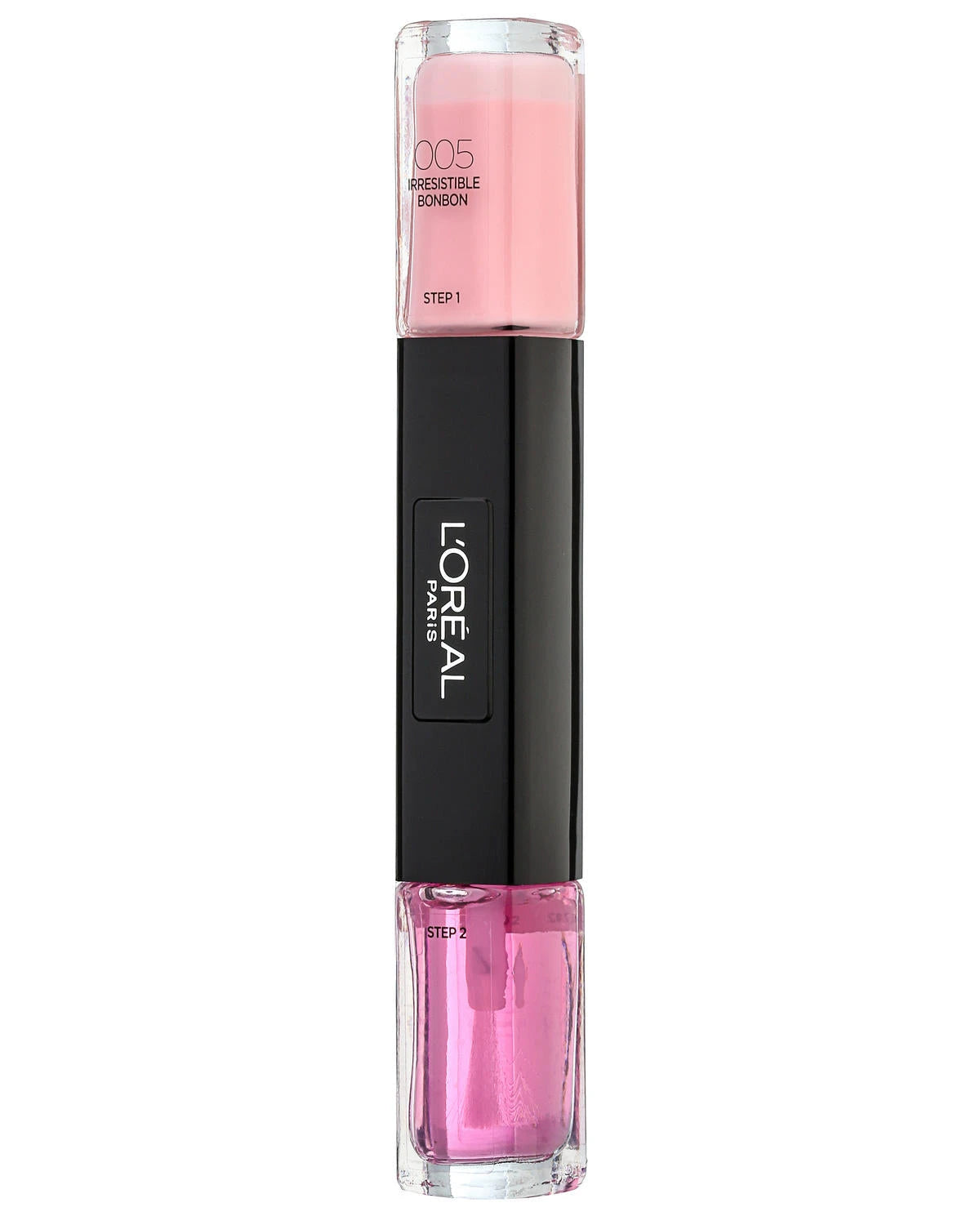 L'Oreal Paris, Infallible, Nail Polish 2-In-1, 005, Irresistible Bonbon, 2 x, 5 ml