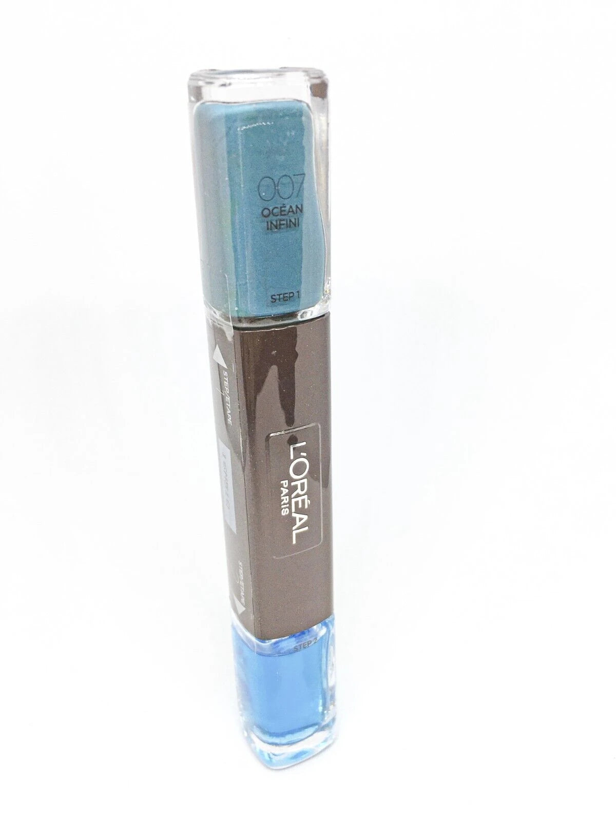 L'Oreal Paris, Infallible, Nail Polish 2-In-1, 007, Ocean Infinit, 2 x, 5 ml