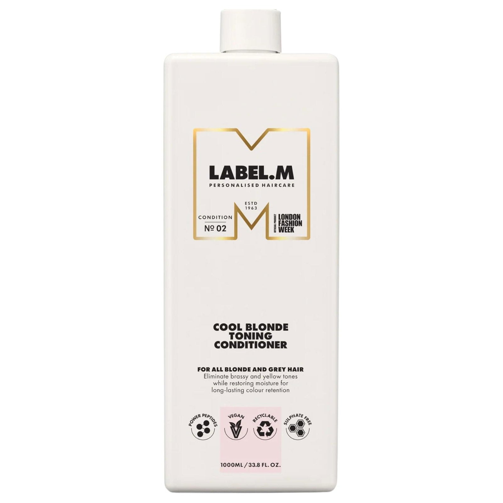 Label.M, Cool Blonde, Hair Conditioner, For Neutralisation Of Yellow Tones, 1000 ml